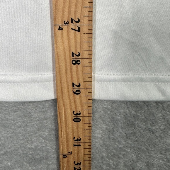 Collars & Co Polo Shirt Mens Large White Dress Collar Golf Performance *FLAW - Picture 6 of 8